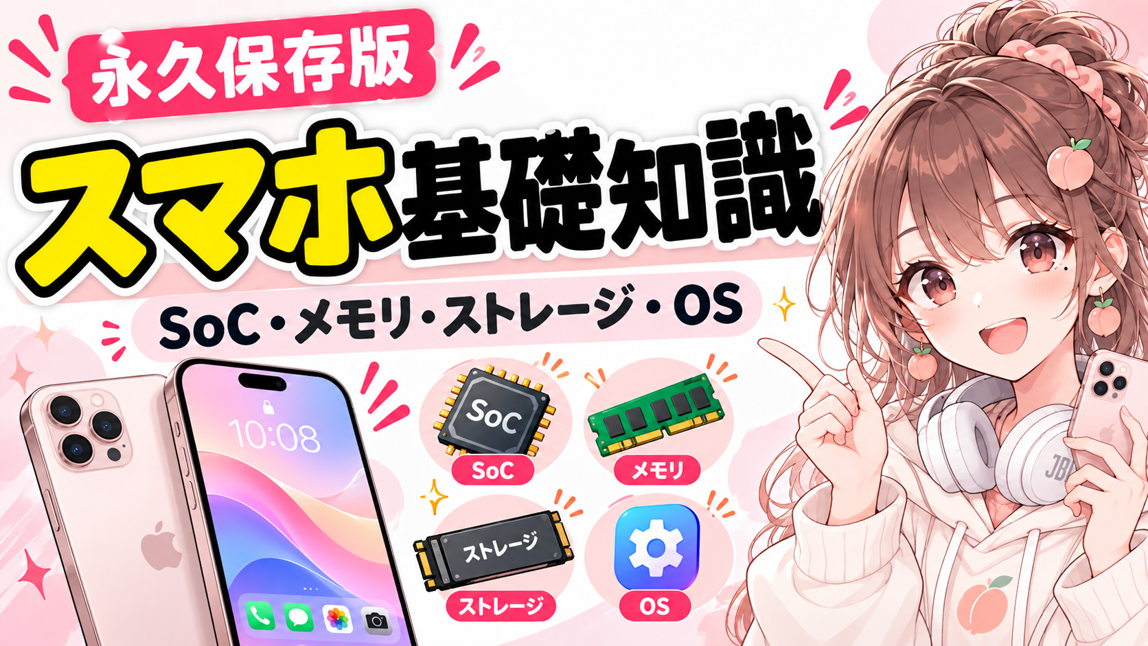 スマホ基礎知識｜SoC・RAM・ストレージ・カメラ・充電などを解説