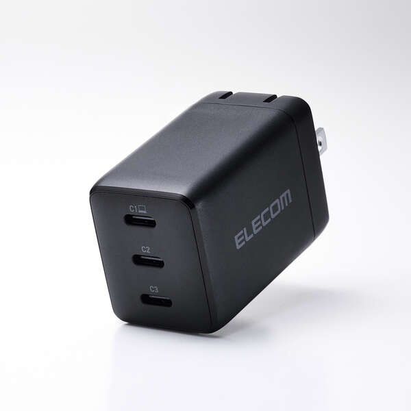 エレコム EC-AC11267BK 67W USB-C 3ポート充電器