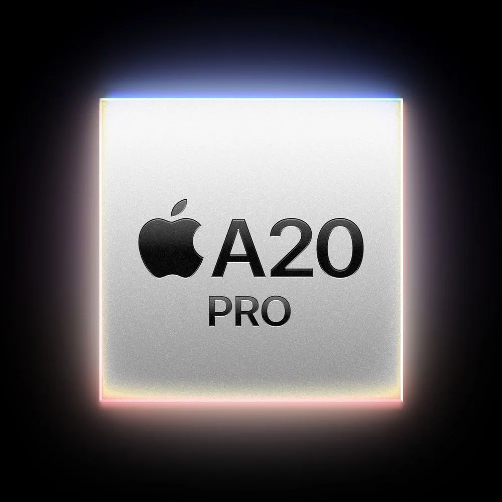 Apple A20 Proチップの公式画像(iPhone 18 Pro)
