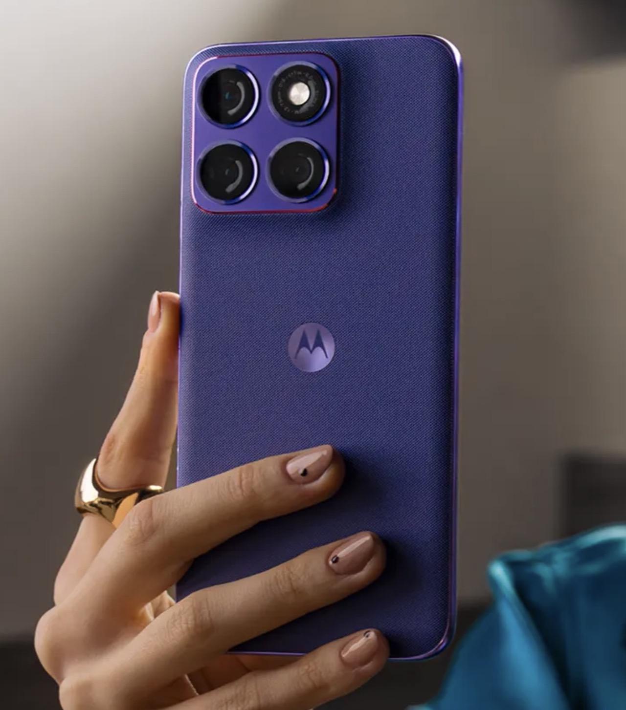 motorola edge 70 fusion オリエントブルーのデザイン