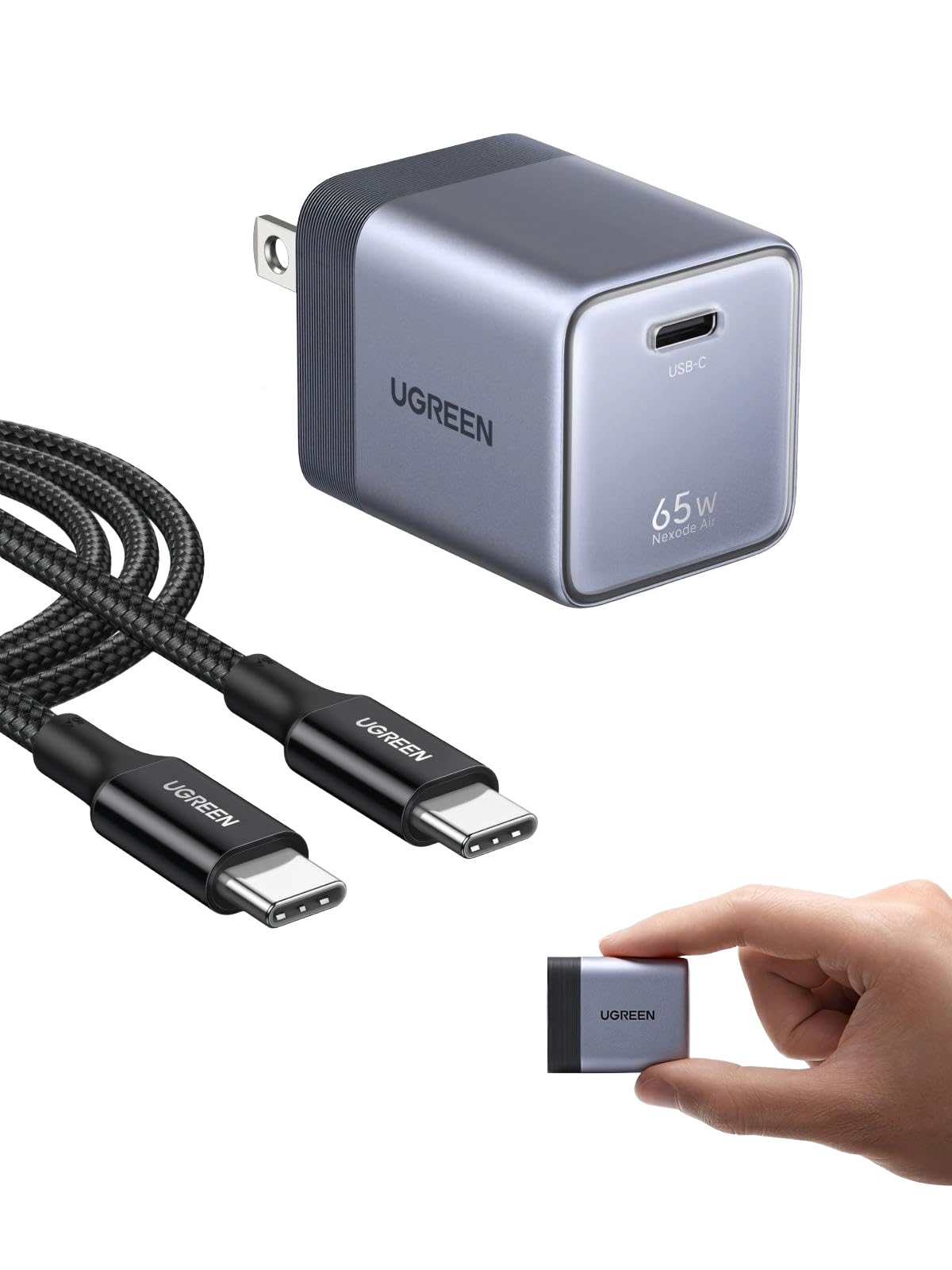 UGREEN Air 65W USB-C単ポート充電器 公式画像
