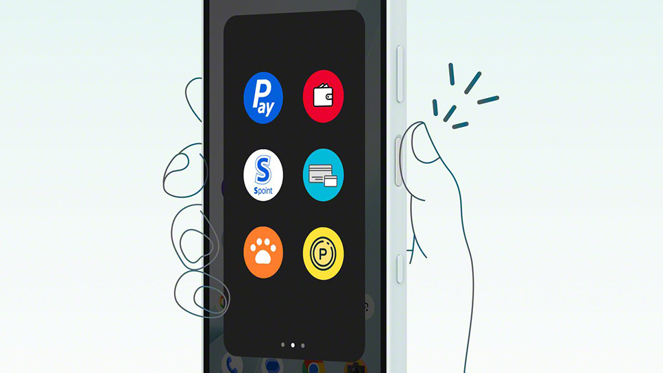 Xperia 10 VIIIのPoint & Payメニュー使用イメージ（Sony報道資料）