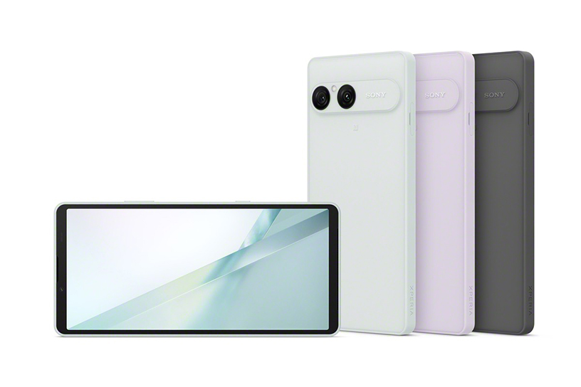 Xperia 10 VIII フローズンホワイト・ミスティライラック・フロストグレーの公式製品画像（Sony報道資料）